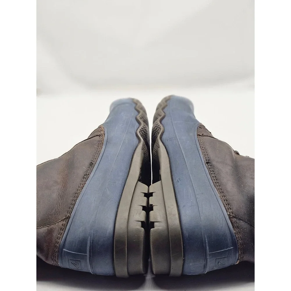 Sperry Duck Boots Men Size 12M Brown Blue  Waterproof STS12127 Leather Upper
